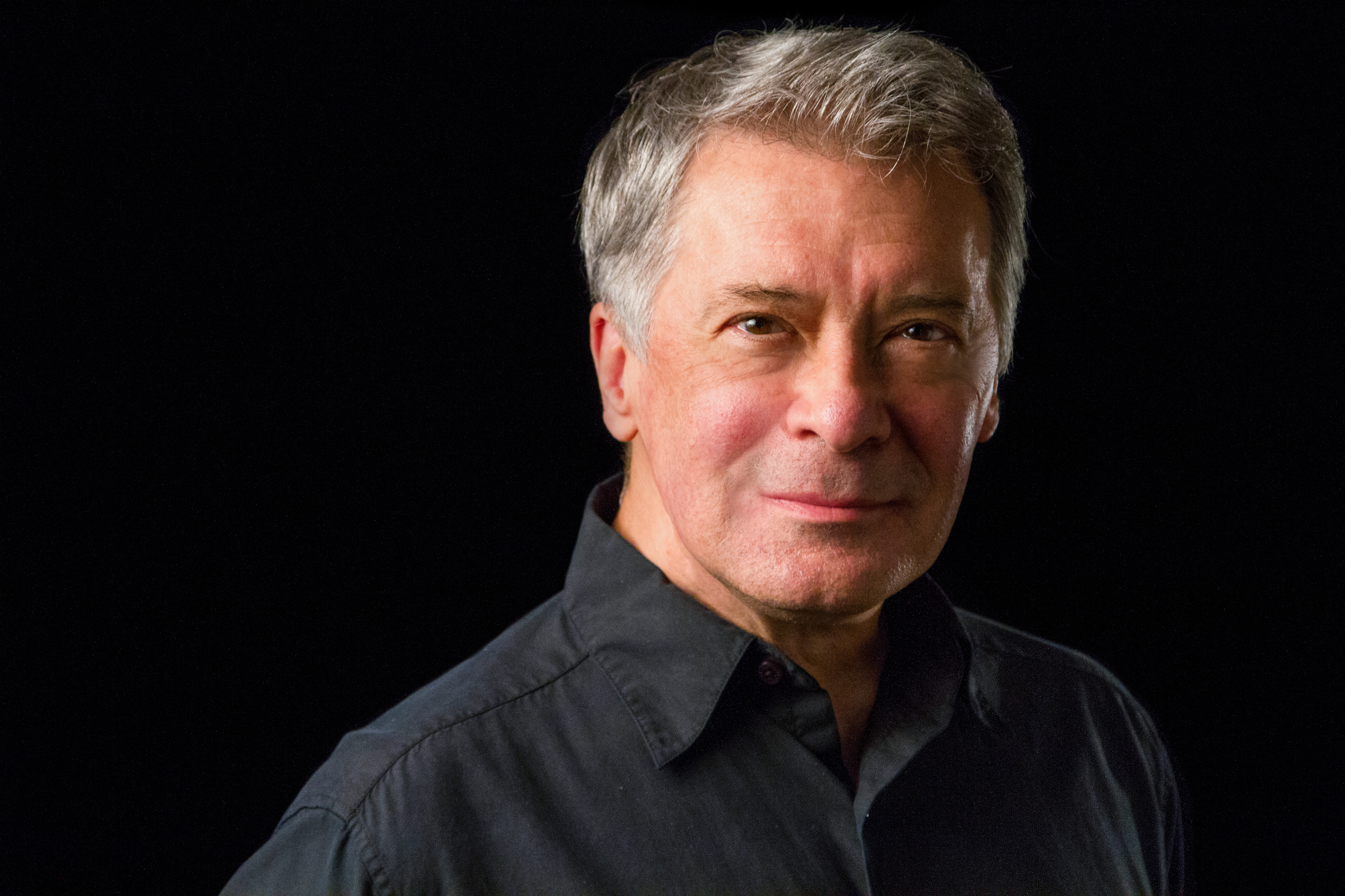 Couple smiling together in candid portrait