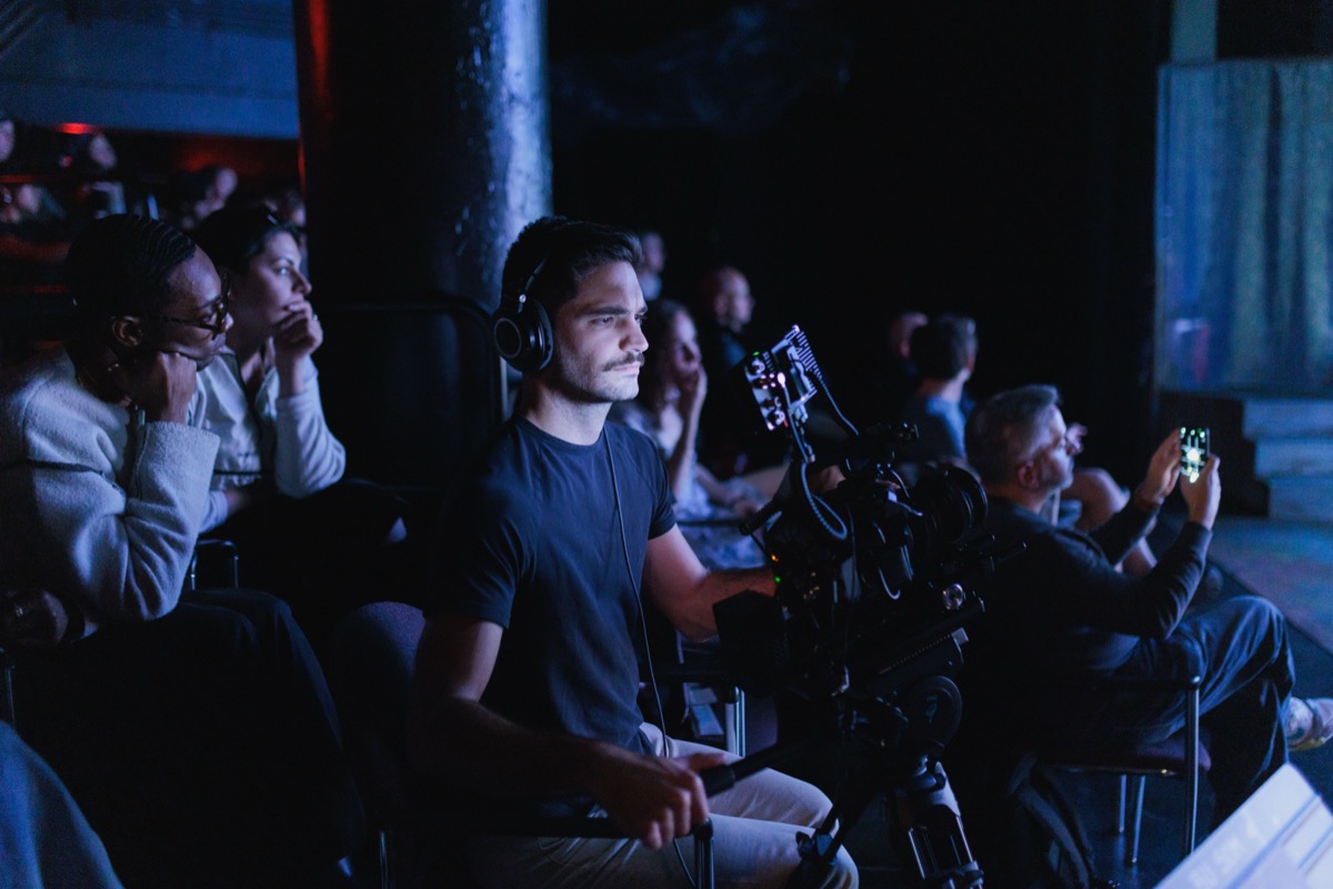 Michael Rotiroti on set