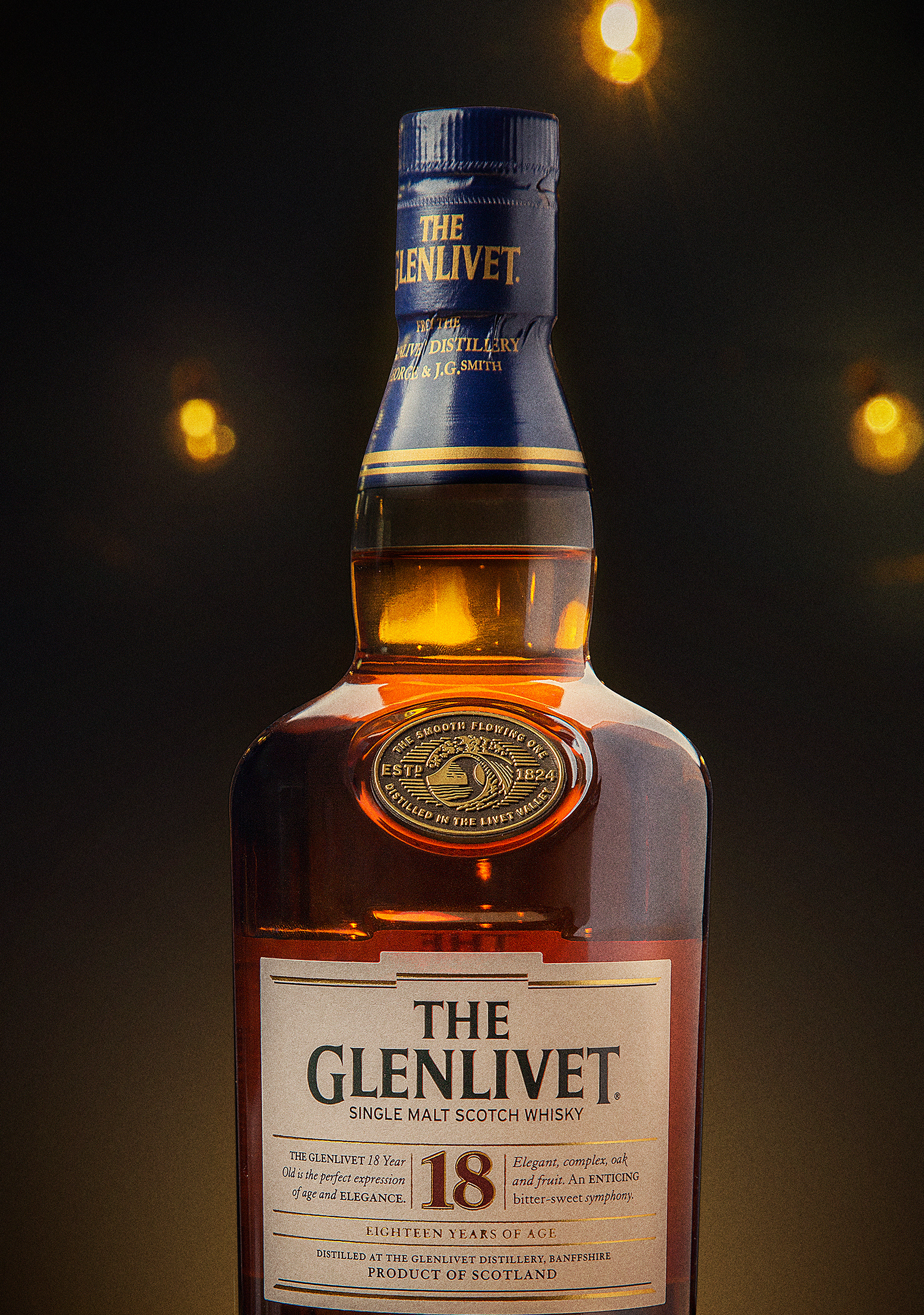 Commercial product shot on styled background