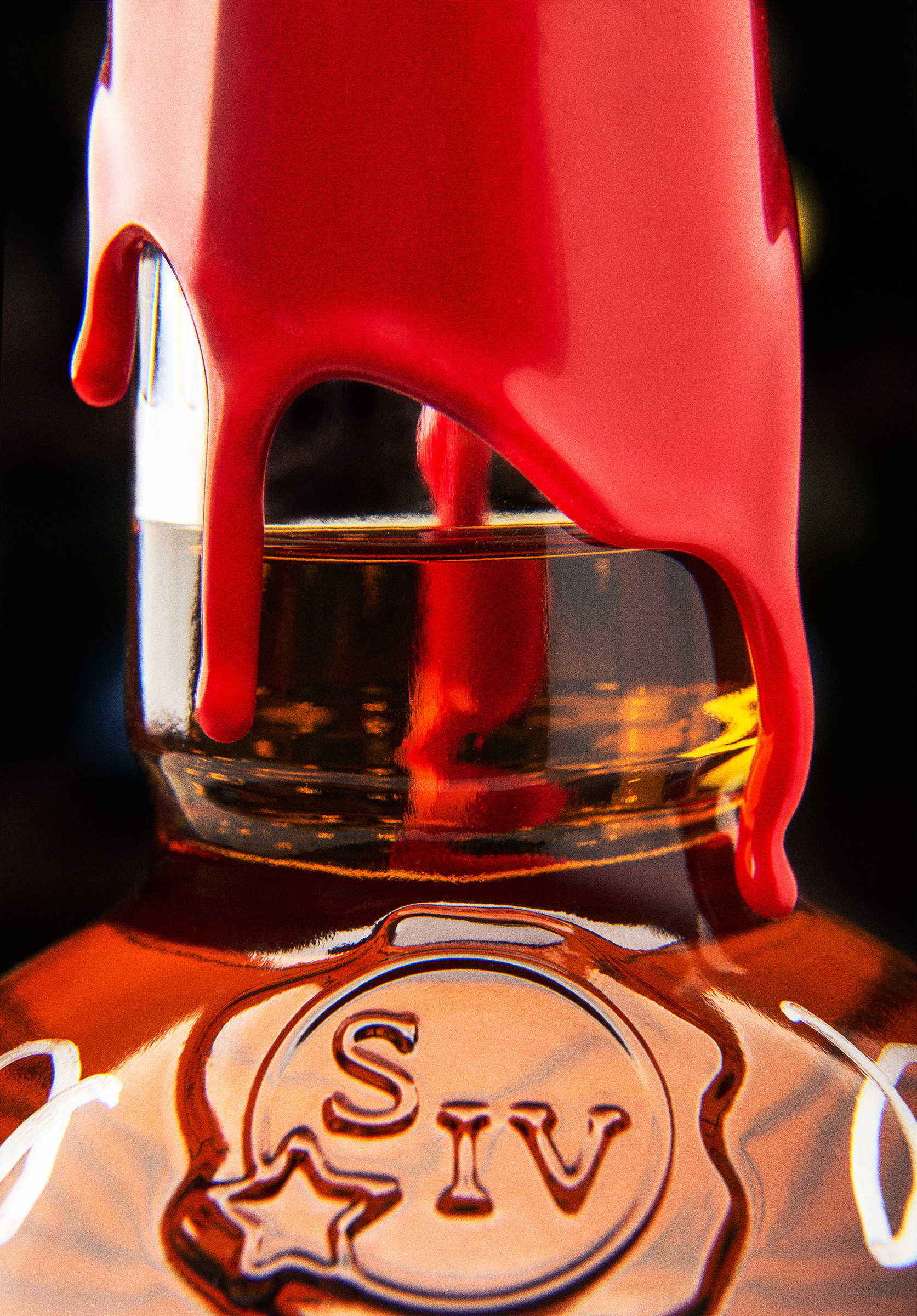 Close up product photo with dramatic lighting