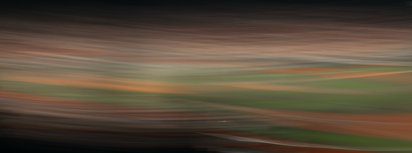 Nine Innings: one camera pan the length of a ballgame, the field and crowd at Fenway Park flattened into bands of colour