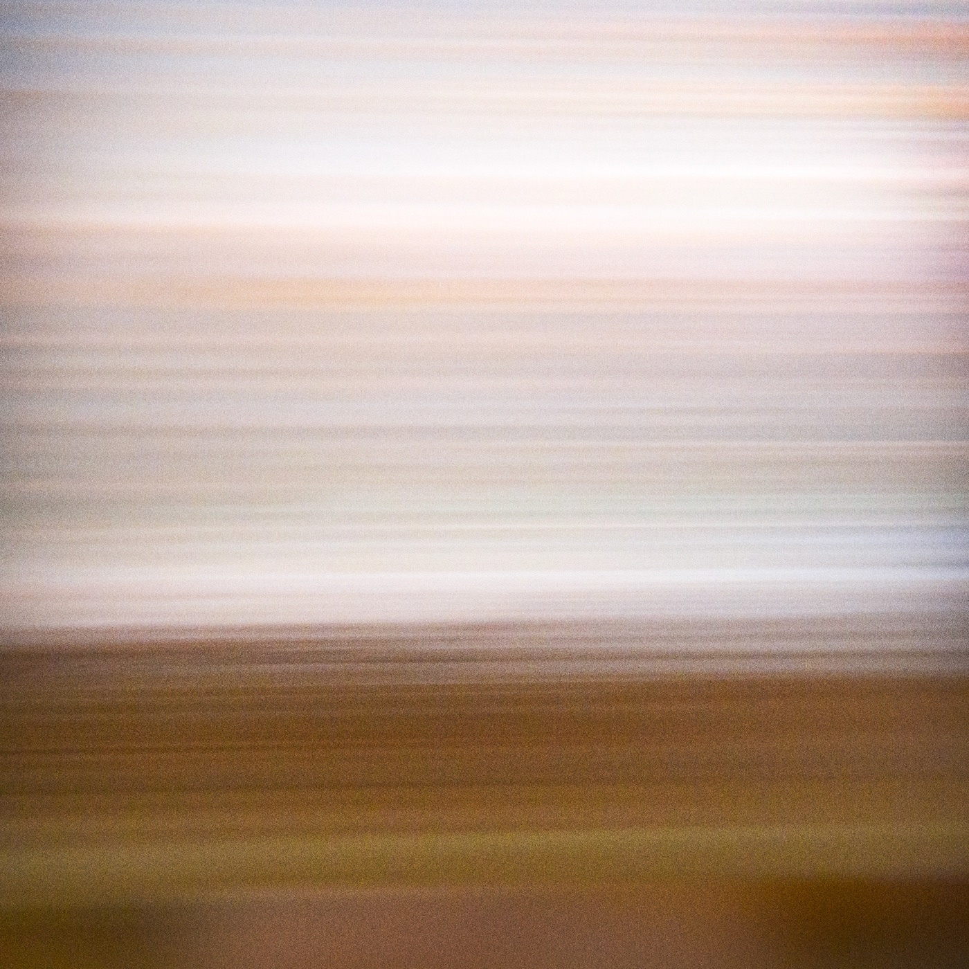 Quiet Tide: a shoreline at last light reduced to horizontal bands of color, Beverly, Massachusetts, intentional camera movement